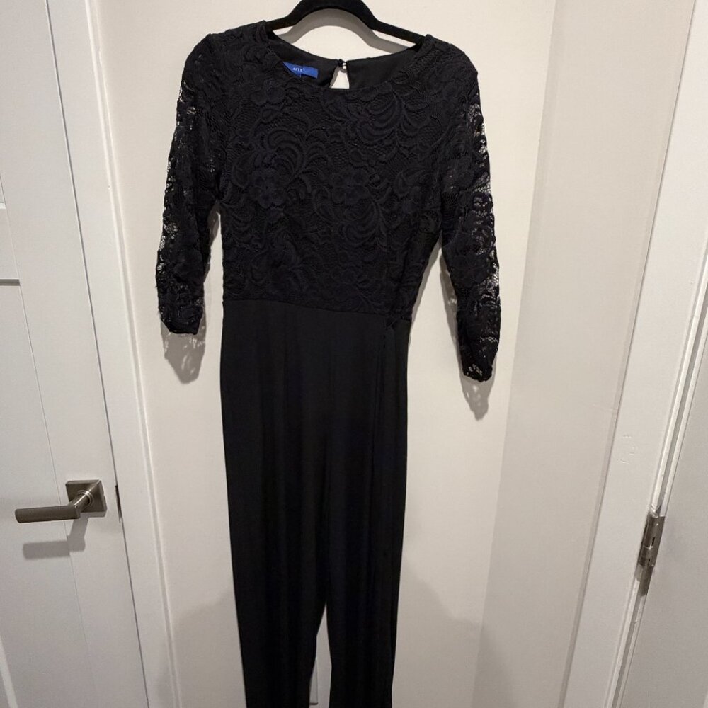 APT 9 Black Romper – Women’s Size Small | Mesh / Net Detail | Like New